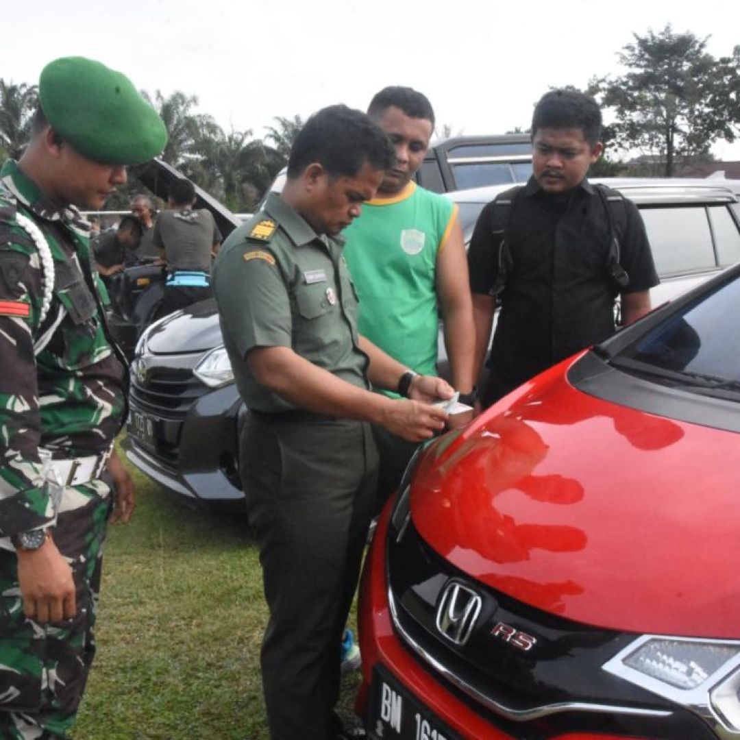 KOREM 031/WIRA BIMA GELAR KENDARAAN DINAS DAN PRIBADI.
