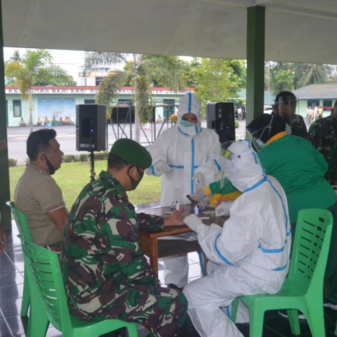 Korem 031/Wira Bima Gelar Rapid Tes Massal