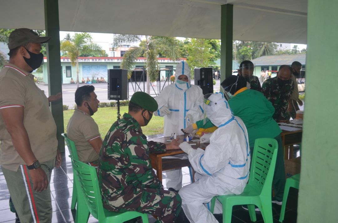 Korem 031/Wira Bima Gelar Rapid Tes Massal