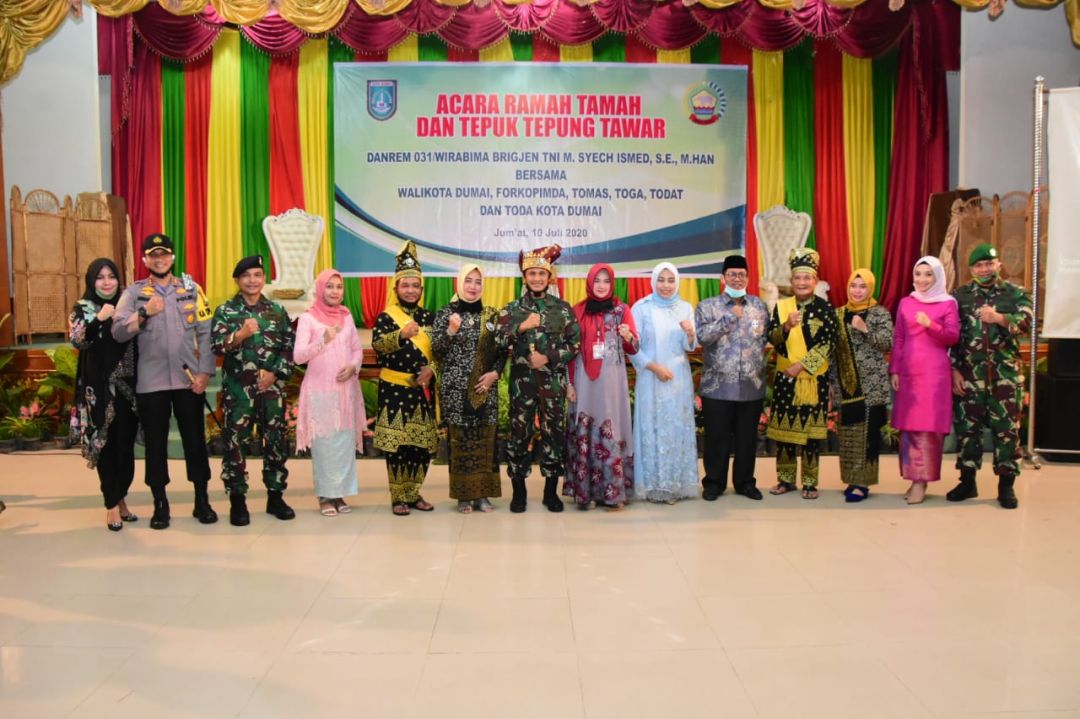 Silaturahmi Dengan Pemda Kota Dumai, Danrem 031/WB Ajak Masyarakat Sukseskan Pilkada Kota Dumai