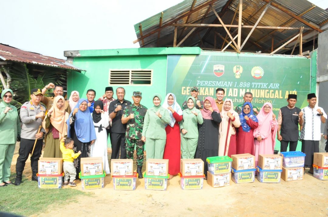 1.898 Titik Air Bersih Gerakan TNI AD Manunggal Air Di Wilayah Korem 031/WB